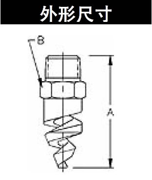 工业除尘螺旋喷嘴外形尺寸 工业除尘螺旋喷嘴外形尺寸