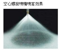 可调球形螺旋喷嘴喷雾效果